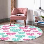 - RealHomes Dijital Baskılı Kaymaz Tabanlı Comfort Yuvarlak Halı - Realhomes  Sevgililer Günü Temalı Özel Tasarım Dijital Baskılı Modern Pembe Çocuk ve Genç Odası Yıkanabilir Kaymaz Tabanlı Yuvarlak Halı Realhomes