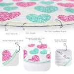 - RealHomes Dijital Baskılı Kaymaz Tabanlı Comfort Yuvarlak Halı - Realhomes  Sevgililer Günü Temalı Özel Tasarım Dijital Baskılı Modern Pembe Çocuk ve Genç Odası Yıkanabilir Kaymaz Tabanlı Yuvarlak Halı Realhomes