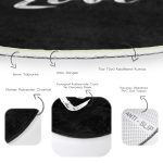 - RealHomes Dijital Baskılı Kaymaz Tabanlı Comfort Yuvarlak Halı - Realhomes  Siyah Zeminde Mermer Motifli Love Yazılı Salon ve Oturma Odası Yıkanabilir Kaymaz Tabanlı Yuvarlak Halı Realhomes