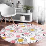 - RealHomes Dijital Baskılı Kaymaz Tabanlı Comfort Yuvarlak Halı - Realhomes  Dama Zeminli Fotoğraf Çeken Kız Tasarımlı Dijital Baskılı Modern Turkuaz Çocuk ve Genç Odası Kaymaz Tabanlı Yuvarlak Halı Realhomes