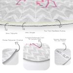 - RealHomes Dijital Baskılı Kaymaz Tabanlı Comfort Yuvarlak Halı - Realhomes  Realhomes Gri Zikzak Zeminde Flamingolar Temalı Modern Pembe Banyo Yıkanabilir Kaymaz Tabanlı Yuvarlak Halı Realhomes