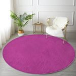 - RealHomes Dijital Baskılı Kaymaz Tabanlı Comfort Yuvarlak Halı - Realhomes  Realhomes Mor Renkli Dijital Baskılı Pembe Çocuk ve Genç Odası Yıkanabilir Kaymaz Tabanlı Yuvarlak Halı Realhomes