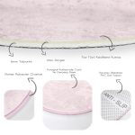 - RealHomes Dijital Baskılı Kaymaz Tabanlı Comfort Yuvarlak Halı - Realhomes  Realhomes Pembe Renkli Dijital Baskılı Çocuk ve Genç Odası Yıkanabilir Kaymaz Tabanlı Yuvarlak Halı Realhomes