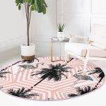 - RealHomes Dijital Baskılı Kaymaz Tabanlı Comfort Yuvarlak Halı - Realhomes  Realhomes Flamingo Desenli Dijital Baskılı Turuncu Balkon Yıkanabilir Kaymaz Tabanlı Yuvarlak Kadife Halı Realhomes