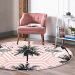 - RealHomes Dijital Baskılı Kaymaz Tabanlı Comfort Yuvarlak Halı - Realhomes  Realhomes Flamingo Desenli Dijital Baskılı Turuncu Balkon Yıkanabilir Kaymaz Tabanlı Yuvarlak Kadife Halı Realhomes