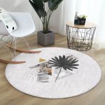 - RealHomes Dijital Baskılı Kaymaz Tabanlı Comfort Yuvarlak Halı - Realhomes  Realhomes Siyah Çiçek Üçgen Tasarımlı Dijital Baskılı Gri Banyo Yıkanabilir Kaymaz Tabanlı Yuvarlak Halı Realhomes