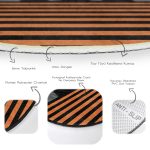 - RealHomes Dijital Baskılı Kaymaz Tabanlı Comfort Yuvarlak Halı - Realhomes Realhomes Turuncu Çizgili Karakedi Tasarımlı Mutfak Yıkanabilir Kaymaz Tabanlı Yuvarlak Halı Realhomes