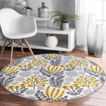 - RealHomes Dijital Baskılı Kaymaz Tabanlı Comfort Yuvarlak Halı - Realhomes Realhomes Dijital Baskılı Sanatsal Tropik Yaprak Motifli Gri Mutfak Yıkanabilir Kaymaz Tabanlı Yuvarlak Kadife Halı Realhomes