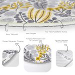 - RealHomes Dijital Baskılı Kaymaz Tabanlı Comfort Yuvarlak Halı - Realhomes Realhomes Dijital Baskılı Sanatsal Tropik Yaprak Motifli Gri Mutfak Yıkanabilir Kaymaz Tabanlı Yuvarlak Kadife Halı Realhomes