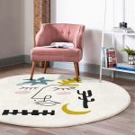 - RealHomes Dijital Baskılı Kaymaz Tabanlı Comfort Yuvarlak Halı - Realhomes  Onedraw Soyut Çizimli Dijital Baskılı Renkli Salon ve Oturma Odası Yıkanabilir Kaymaz Tabanlı Yuvarlak Halı Realhomes