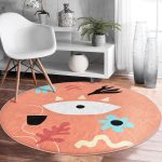 - RealHomes Dijital Baskılı Kaymaz Tabanlı Comfort Yuvarlak Halı - Realhomes Realhomes Turuncu Zemin Onedraw Motifli Mutfak Yıkanabilir Kaymaz Tabanlı Yuvarlak Kadife Halı Realhomes