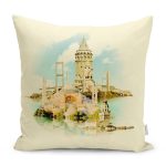 - RealHomes Dijital Baskılı Modern Yastık Kırlent Kılıfı - Realhomes İstanbul Tarihi Yerler Özel Tasarımlı Yastık Kırlent Kılıfı Realhomes