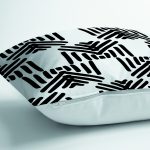 Siyah Beyaz İskandinav Motifli Dijital Baskılı Yastık Kırlent Kılıfı Realhomes