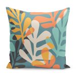 - RealHomes Dijital Baskılı Modern Yastık Kırlent Kılıfı - Realhomes Renkli Tropik Yapraklar Özel Tasarım Dijital Baskılı Yastık Kırlent Kılıfı Realhomes
