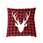 - Pofi-Ryl122-Gorsel-2 - Realhomes  Yılbaşı Temalı Kırmızı Siyah Ekose Zeminli Geyik Motifli Pofuduk Sandalye Minderi Realhomes