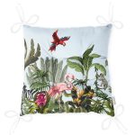 - Pofi-Ryl144-Gorsel-2 - Realhomes  Tropikal Orman Yaprakları & Hayvanları Dijital Baskılı Pofuduk Sandalye Minderi Realhomes