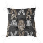 - Pofi-Ryl174-Gorsel-2 - Realhomes  Siyah Zemin Geometrik Üçgen Tasarımlı Pofuduk Sandalye Minderi Realhomes