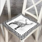 - Pofi-Ryl197-Gorsel - Realhomes  Dama Çerçeveli Ağaç Tasarımlı Geyik Çizimli Pofuduk Sandalye Minderi Realhomes