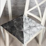 - Pofi-Ryl247-Gorsel - Realhomes  Siyah Gri Mermer Motifli Dijital Baskılı Pofuduk Sandalye Minderi Realhomes