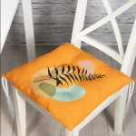 - Pofi-Ryl257-Gorsel - Realhomes  Hardal Zemin Soyut Tasarımlı Pofuduk Sandalye Minderi Realhomes