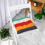 - Pofi-Ryl303-Gorsel-1 - Realhomes  Renkli Düz Çizgili Dijital Baskılı Pofuduk Sandalye Minderi Realhomes