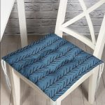 - Pofi-Ryl318-Gorsel - Realhomes  Lacivert Mavi Ebru Sanatı Dijital Baskılı Modern Pofuduk Sandalye Minderi Realhomes