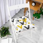 - Pofi-Ryl36-Gorsel-1 - Realhomes Mermer Detaylı Siyah Beyaz Geometrik Motifli Modern Pofuduk Sandalye Minderi Realhomes