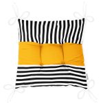 - Pofi-Ryl382-Gorsel-2 - Realhomes  Sarı Zemin Siyah Çizgili Dijital Baskılı Modern Pofuduk Sandalye Minderi Realhomes