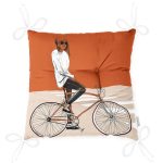 - Pofi-Ryl40-Gorsel-2 - Realhomes Koyu Turuncu Krem Zemin Bisikletli Adam Motifli Pofuduk Sandalye Minderi Realhomes