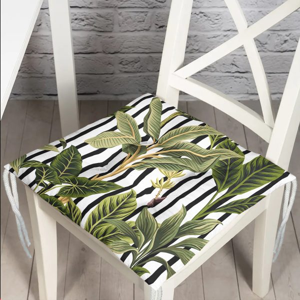 - Pofi-Ryl43-Gorsel - Realhomes  Renkli Düz Çizgili Dijital Baskılı Pofuduk Sandalye Minderi Realhomes