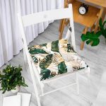 - Pofi-Ryl47-Gorsel-1 - Realhomes  Gold Detaylı Tropik Yaprak Tasarımlı Pofuduk Sandalye Minderi Realhomes