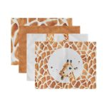 - Servis4lu-SetRyl1-Gorsel-2 - Realhomes 4'lü Kahverengi Zürafa Özel Tasarımlı Dijital Baskılı Sunumluk - Sunum Altlığı - Amerikan Servis Seti Realhomes