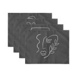 - Servis4lu-SetRyl16-Gorsel-2 - Realhomes 4'lü Oneline Silüet Çizimli Dijital Baskılı Sunumluk - Sunum Altlığı - Amerikan Servis Seti Realhomes