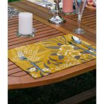 - Servis4lu-SetRyl22-Gorsel-1 - Realhomes 4'lü Renkli Zeminler Tropik Çiçekler Dijital Baskılı Sunumluk - Sunum Altlığı - Amerikan Servis Seti Realhomes