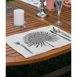 - Servis4lu-SetRyl23-Gorsel-1 - Realhomes 4'lü Karakalem Etnik Fil Motifli Tropik Yaprak Tasarımlı Sunumluk - Sunum Altlığı - Amerikan Servis Seti Realhomes