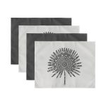 - Servis4lu-SetRyl23-Gorsel-2 - Realhomes 4'lü Karakalem Etnik Fil Motifli Tropik Yaprak Tasarımlı Sunumluk - Sunum Altlığı - Amerikan Servis Seti Realhomes