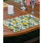 - Servis4lu-SetRyl27-Gorsel-1 - Realhomes 4'lü Turuncu Yeşil Renkli Suluboya Tasarımlı Dekoratif Sunumluk - Sunum Altlığı - Amerikan Servis Seti Realhomes