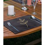 - Servis4lu-SetRyl3-Gorsel-1 - Realhomes 4'lü Lacivert Hardal Çiçek Figürlü Özel Tasarım Dekoratif Sunumluk - Sunum Altlığı - Amerikan Servis Seti Realhomes