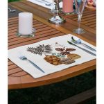 - Servis4lu-SetRyl30-Gorsel-1 - Realhomes 4'lü Tropik Yapraklar Saksı Motifli Dijital Baskılı Sunumluk - Sunum Altlığı - Amerikan Servis Seti Realhomes