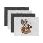 - Servis4lu-SetRyl30-Gorsel-2 - Realhomes 4'lü Tropik Yapraklar Saksı Motifli Dijital Baskılı Sunumluk - Sunum Altlığı - Amerikan Servis Seti Realhomes