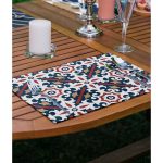 - Servis4lu-SetRyl34-Gorsel-1 - Realhomes 4'lü Lacivert Renkli Sanatsal Motifli Dijital Baskılı Sunumluk - Sunum Altlığı - Amerikan Servis Seti Realhomes