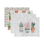 - Servis4lu-SetRyl36-Gorsel-2 - Realhomes 4'lü Minimal Kaktüsler Özel Tasarım Modern Sunumluk - Sunum Altlığı - Amerikan Servis Seti Realhomes