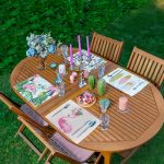 - Servis4lu-SetRyl39-Gorsel - Realhomes 4'lü Pembe Temalı Flamingo Tasarımlı Dijital Baskılı Modern Sunumluk - Sunum Altlığı - Amerikan Servis Seti Realhomes