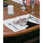 - Servis4lu-SetRyl45-Gorsel-1 - Realhomes 4'lü Kadın Silüet Motifli Özel Tasarım Dijital Baskılı Sunumluk - Sunum Altlığı - Amerikan Servis Seti Realhomes