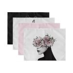 - Servis4lu-SetRyl45-Gorsel-2 - Realhomes 4'lü Kadın Silüet Motifli Özel Tasarım Dijital Baskılı Sunumluk - Sunum Altlığı - Amerikan Servis Seti Realhomes