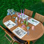 - Servis4lu-SetRyl46-Gorsel - Realhomes 4'lü Siyah Beyaz Ekose Motifli Christmas Temalı Modern Sunumluk - Sunum Altlığı - Amerikan Servis Seti Realhomes