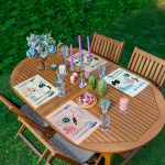 - Servis4lu-SetRyl50-Gorsel - Realhomes 4'lü Renkli Çiçek Tasarımlı Onedraw Temalı Dekoratif Sunumluk - Sunum Altlığı - Amerikan Servis Seti Realhomes