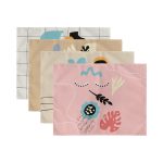 - Servis4lu-SetRyl50-Gorsel-2 - Realhomes 4'lü Renkli Çiçek Tasarımlı Onedraw Temalı Dekoratif Sunumluk - Sunum Altlığı - Amerikan Servis Seti Realhomes