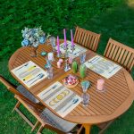 - Servis4lu-SetRyl51-Gorsel - Realhomes 4'lü Krem Zeminli Çizgili Özel Tasarımlı Dijital Baskılı Sunumluk - Sunum Altlığı - Amerikan Servis Seti Realhomes