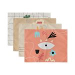 - Servis4lu-SetRyl53-Gorsel-2 - Realhomes 4'lü Onedraw Tasarımlı Renkli Şekiller Temalı Sunumluk - Sunum Altlığı - Amerikan Servis Seti Realhomes